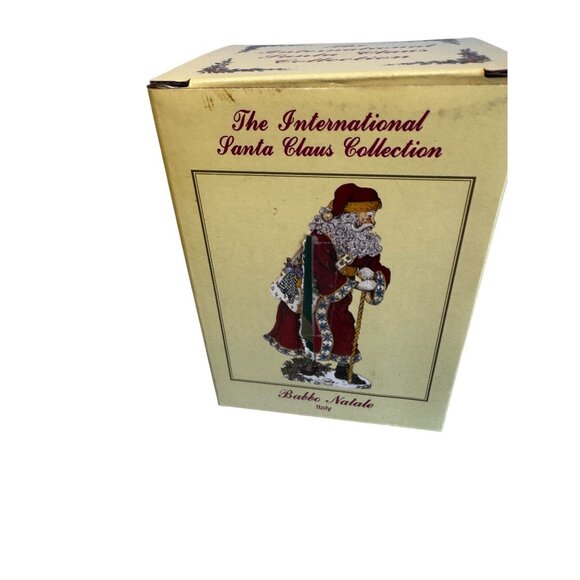 International Santa Claus Collection Babbo Natale Italy Figurine Red 5.5 w/box - Picture 6 of 6